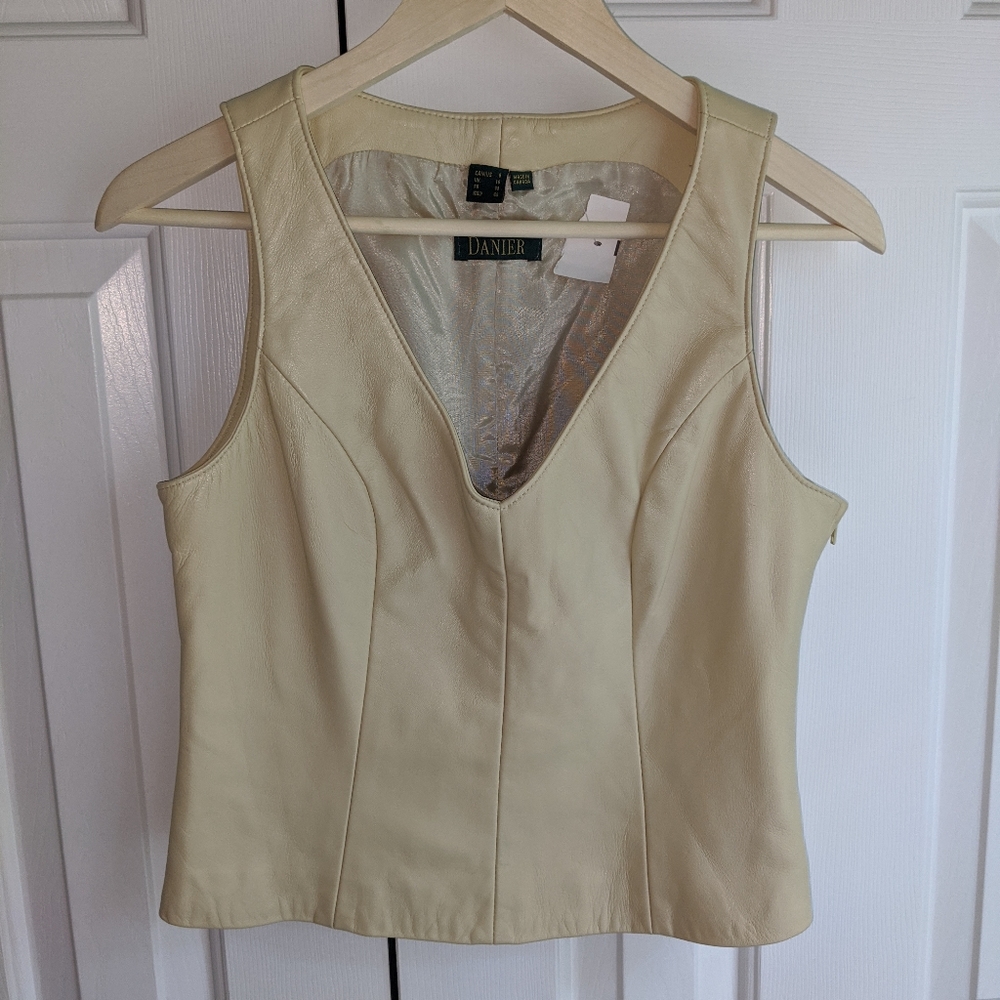 Leather Top by Danier